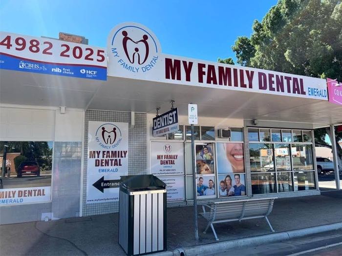 My Family Dental Emerald shopfront on Clermont Street